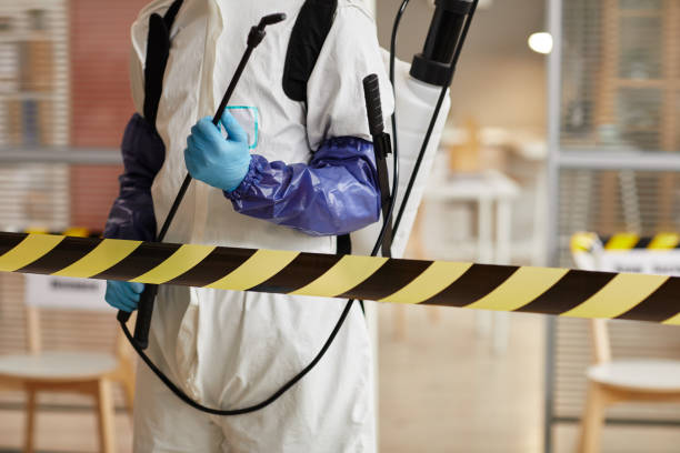 Professional Biohazard Cleanup technician working in Darlington, WI